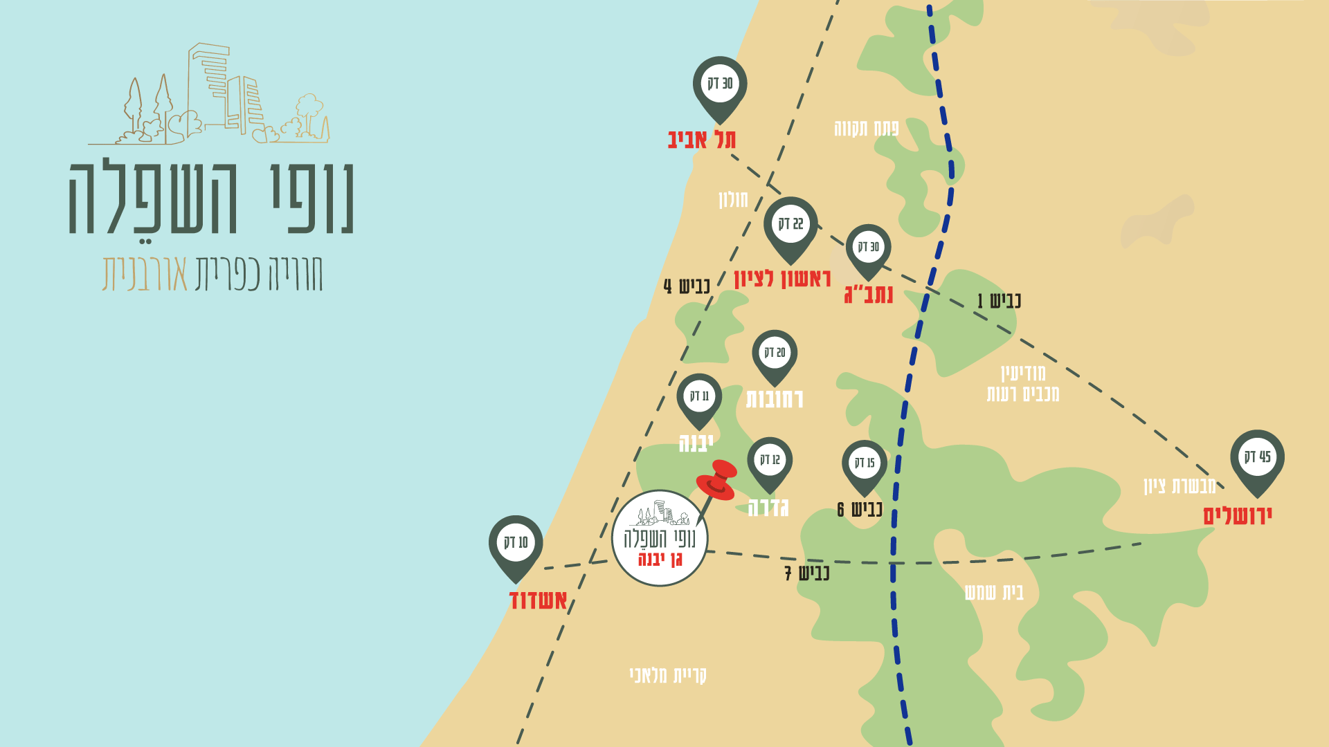 נופי השפלה - גן יבנה